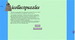 Desktop Screenshot of icollectpuzzles.com